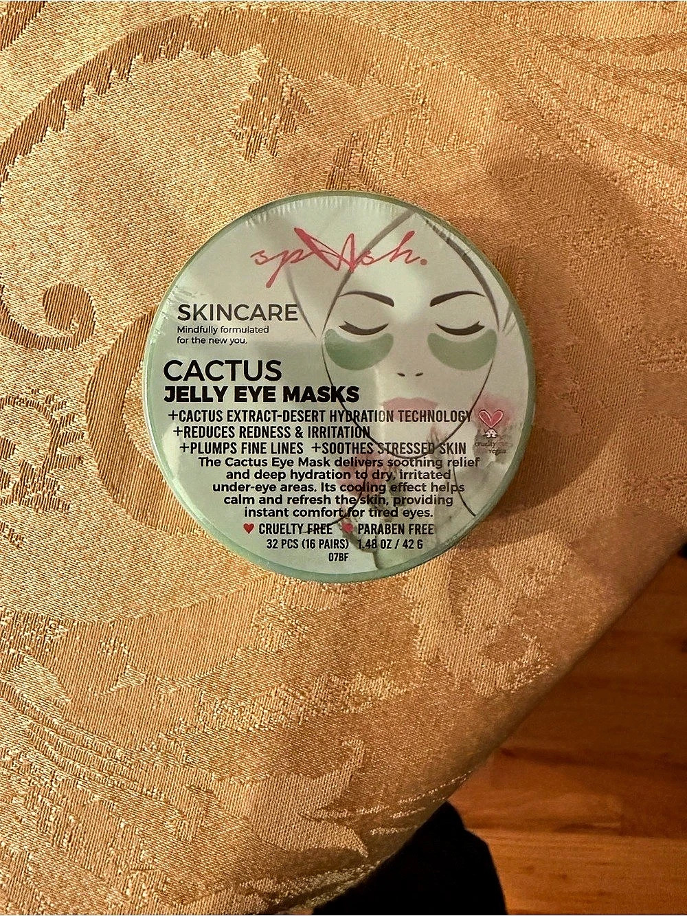 Spalsh SkinCare Cactus Jelly Eye Masks NWT